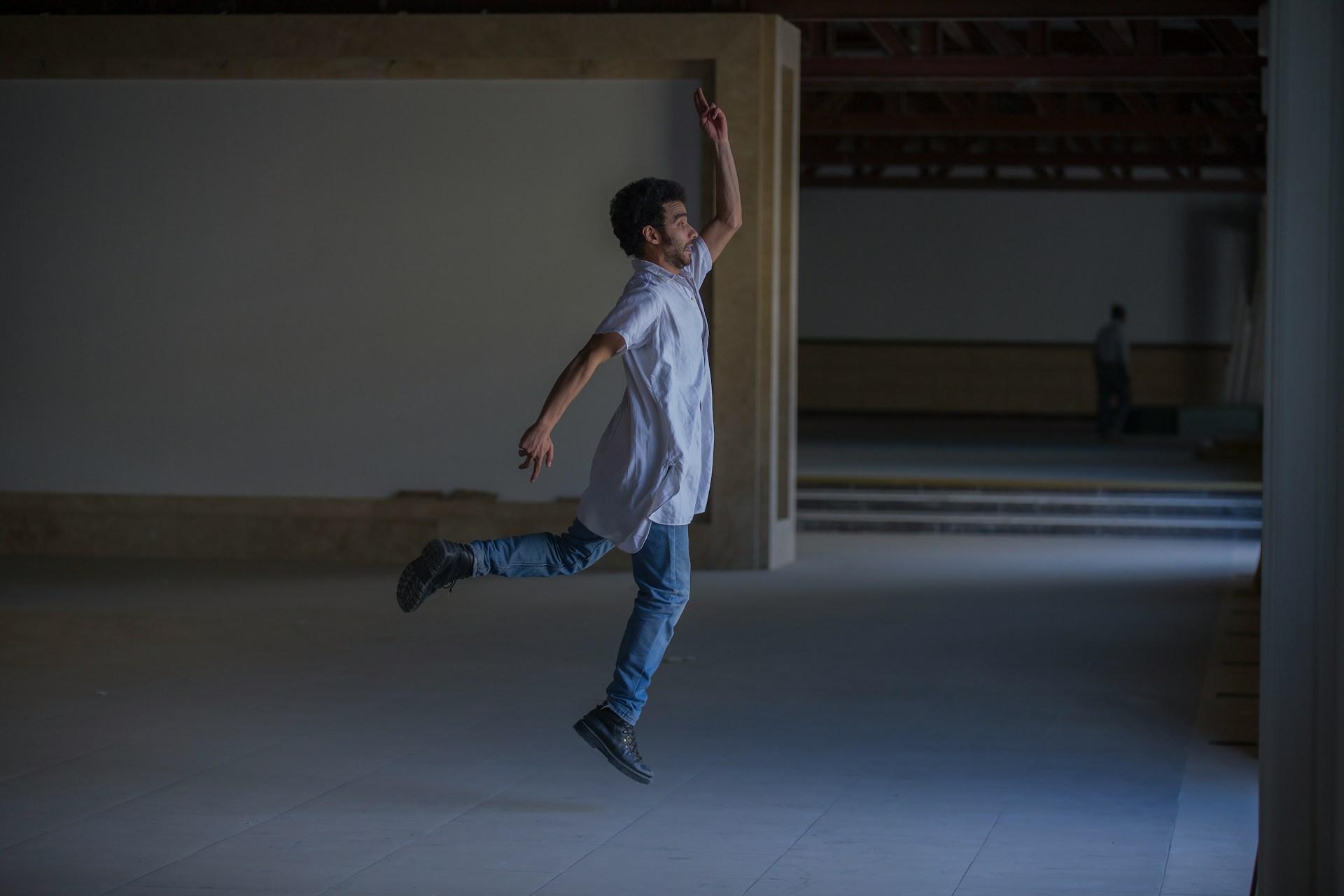 Person jumping
